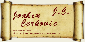 Joakim Čerković vizit kartica